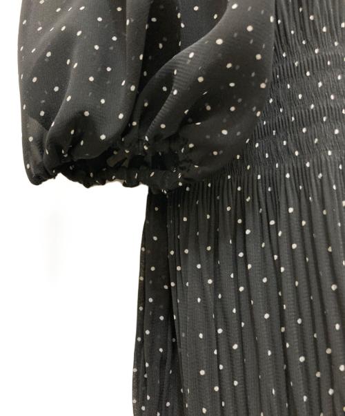 HER LIP TO（ハーリップトゥ）Her lip to (ハーリップトゥ) Majolica Pleated Chiffon Long Dress ブラック サイズ:M 未使用品の古着・服飾アイテム