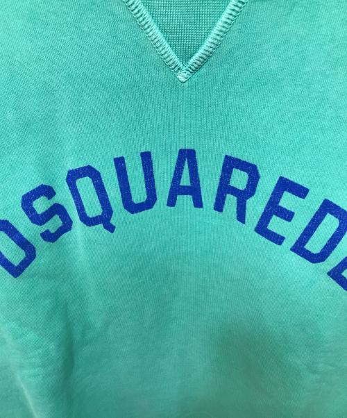DSQUARED2（ディースクエアード）DSQUARED2 (ディースクエアード) ロゴスウェット グリーン サイズ:Lの古着・服飾アイテム