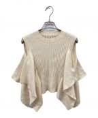 AKIRA NAKAアキラナカ）の古着「デザインニットベスト」｜ベージュ