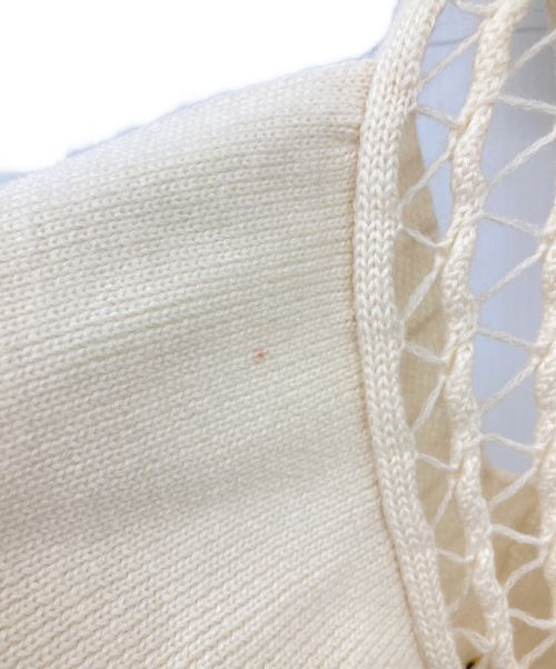 AKIRA NAKA（アキラナカ）AKIRA NAKA (アキラナカ) デザインニットベスト ベージュ サイズ:freeの古着・服飾アイテム