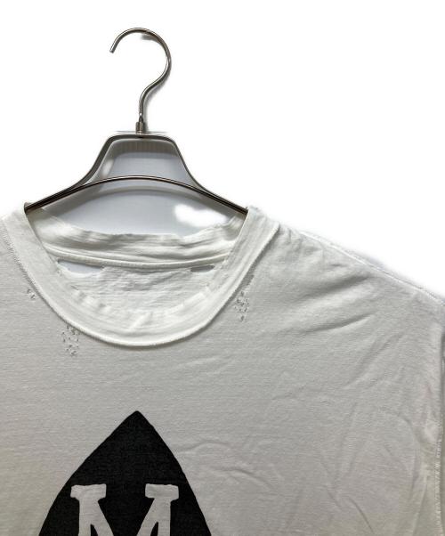 Maison Margiela（メゾンマルジェラ）Maison Margiela (メゾンマルジェラ) M SPADE PRINT VINTAGE TEE ホワイト サイズ:50の古着・服飾アイテム