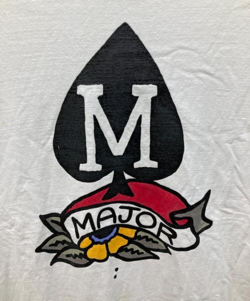 Maison Margiela（メゾンマルジェラ）Maison Margiela (メゾンマルジェラ) M SPADE PRINT VINTAGE TEE ホワイト サイズ:50の古着・服飾アイテム