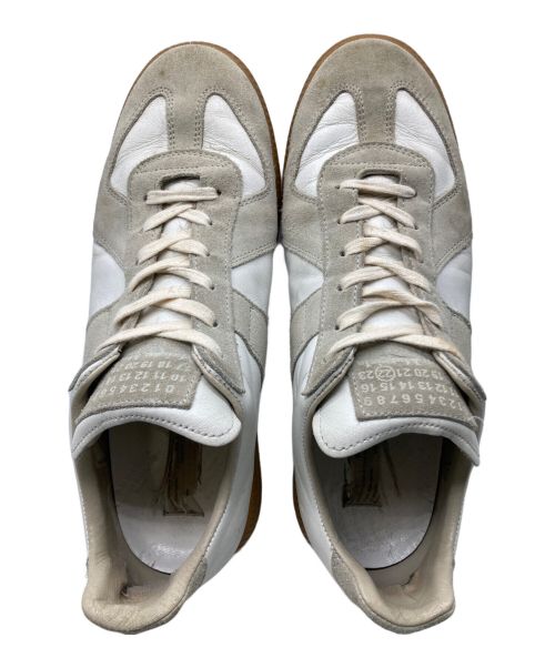 Maison Margiela（メゾンマルジェラ）Maison Margiela (メゾンマルジェラ) ジャーマントレーナー ホワイト×グレー サイズ:40の古着・服飾アイテム