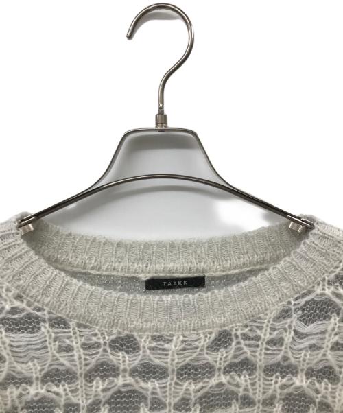 TAAKK（ターク）TAAKK (ターク) LAME MOHAIR KNIT グレー サイズ:2の古着・服飾アイテム