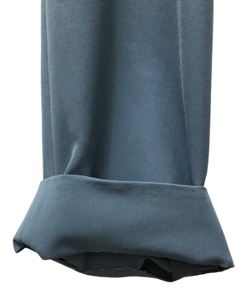 CULLNI（クルニ）CULLNI (クルニ) Stretch Twill 2 Tuck Wide Easy Pants ブルー サイズ:2の古着・服飾アイテム