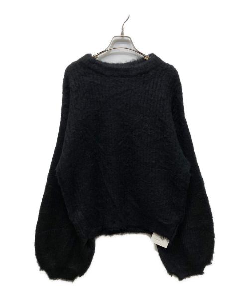 LAYAS（レイヤーズ）LAYAS (レイヤーズ) アルパカブレンドニット ブラック サイズ:FREE 未使用品の古着・服飾アイテム