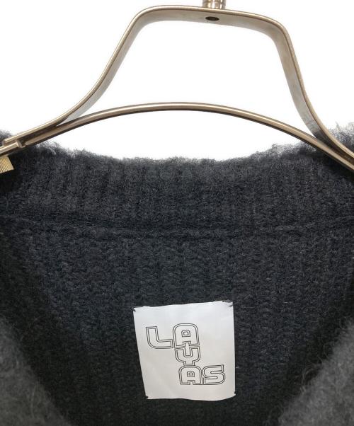LAYAS（レイヤーズ）LAYAS (レイヤーズ) アルパカブレンドニット ブラック サイズ:FREE 未使用品の古着・服飾アイテム