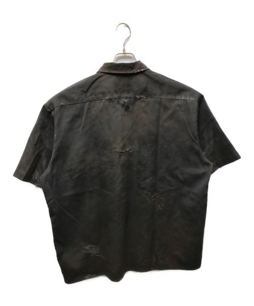 LES SIX（レ シス）LES SIX (レス シス) BOMB デトロイト加工シャツ ブラウン サイズ:不明の古着・服飾アイテム