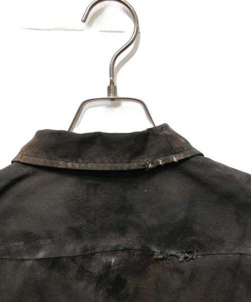 LES SIX（レ シス）LES SIX (レス シス) BOMB デトロイト加工シャツ ブラウン サイズ:不明の古着・服飾アイテム