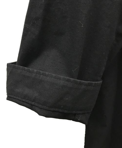 BLACK Scandal Yohji Yamamoto（ブラックスキャンダルヨウジヤマモト）BLACK Scandal Yohji Yamamoto (ブラックスキャンダルヨウジヤマモト) バッグプリントロングシャツ ブラック サイズ:3の古着・服飾アイテム