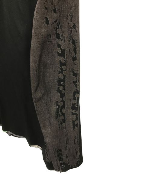 Yohji Yamamoto pour homme（ヨウジヤマモト プールオム）Yohji Yamamoto pour homme (ヨウジヤマモト プールオム) 裏地グラッフィックテーラードジャケット ブラック サイズ:Mの古着・服飾アイテム