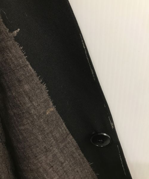 Yohji Yamamoto pour homme（ヨウジヤマモト プールオム）Yohji Yamamoto pour homme (ヨウジヤマモト プールオム) 裏地グラッフィックテーラードジャケット ブラック サイズ:Mの古着・服飾アイテム
