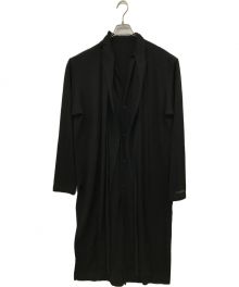 REGULATION Yohji Yamamoto（レギュレーションヨウジヤマモト）の古着「ストール サイドスリット ウール ロングコート」｜ブラック