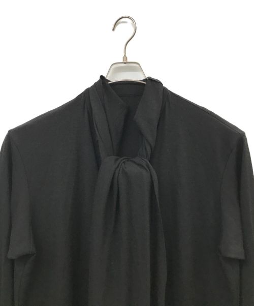 REGULATION Yohji Yamamoto（レギュレーションヨウジヤマモト）REGULATION Yohji Yamamoto (レギュレーションヨウジヤマモト) ストール サイドスリット ウール ロングコート ブラック サイズ:3の古着・服飾アイテム