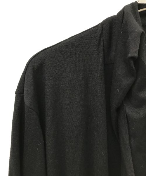 REGULATION Yohji Yamamoto（レギュレーションヨウジヤマモト）REGULATION Yohji Yamamoto (レギュレーションヨウジヤマモト) ストール サイドスリット ウール ロングコート ブラック サイズ:3の古着・服飾アイテム