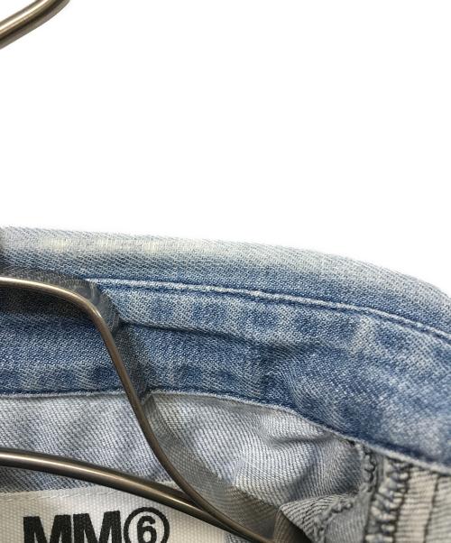 MM6 Maison Margiela（エムエムシックスメゾンマルジェラ）MM6 Maison Margiela (エムエムシックスメゾンマルジェラ) S/S デニムシャツワンピース ブルー サイズ:Sの古着・服飾アイテム