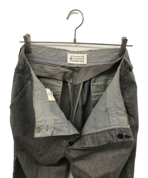 Maison Margiela（メゾンマルジェラ）Maison Margiela (メゾンマルジェラ) ウールスラックス グレー サイズ:48の古着・服飾アイテム