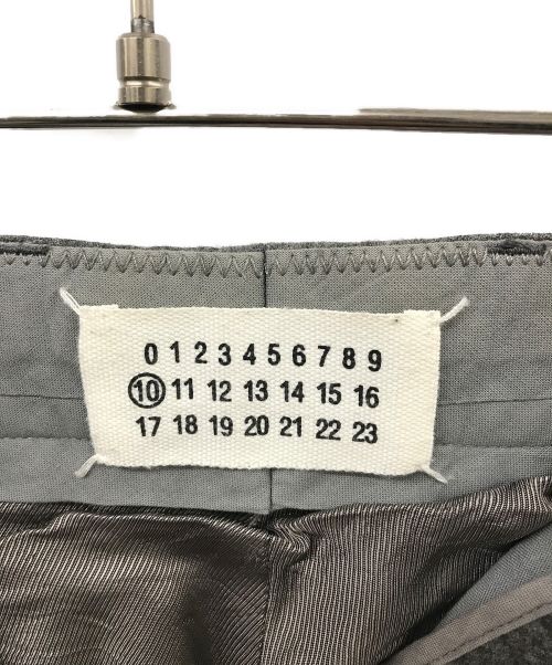 Maison Margiela（メゾンマルジェラ）Maison Margiela (メゾンマルジェラ) ウールスラックス グレー サイズ:48の古着・服飾アイテム
