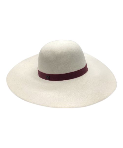 MAISON MICHEL（メゾンミッシェル）Maison Michel (メゾンミッシェル) ファーフェルトワイドハット アイボリーの古着・服飾アイテム