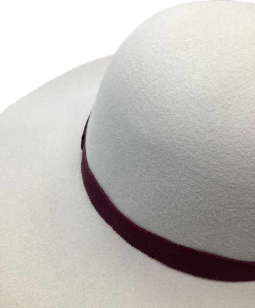 MAISON MICHEL（メゾンミッシェル）Maison Michel (メゾンミッシェル) ファーフェルトワイドハット アイボリーの古着・服飾アイテム