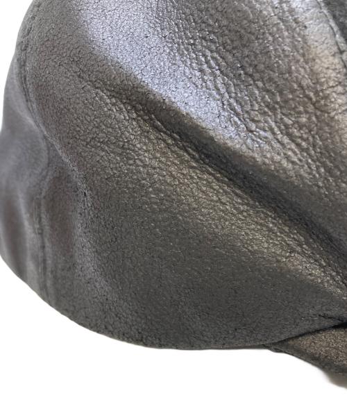 HELEN KAMINSKI（ヘレンカミンスキー）HELEN KAMINSKI (ヘレンカミンスキー) Ashley レザーキャップ ブラックの古着・服飾アイテム