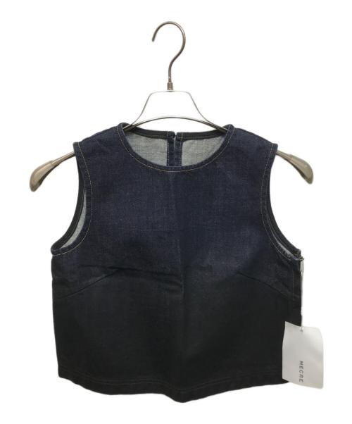 MECRE（メクル）MECRE (メクル) コーティングオーガニックデニムプルオーバー インディゴ サイズ:Freeの古着・服飾アイテム