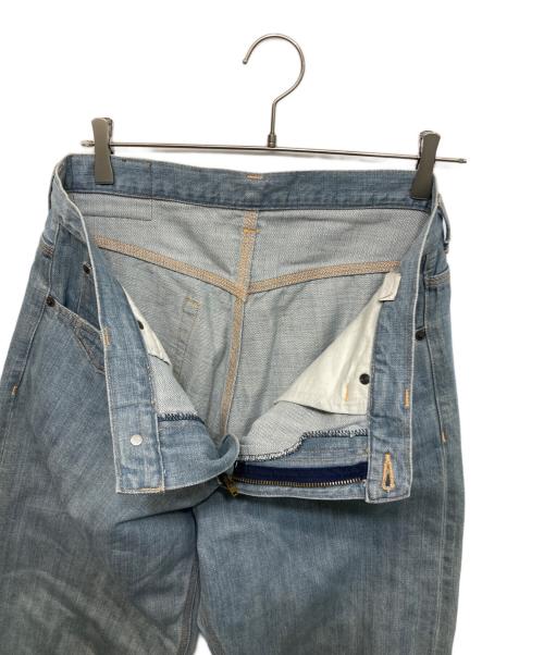 PURPLE BRAND（パープルブランド）PURPLE BRAND (パープルブランド) ワイドデニムパンツ ブルー サイズ:Lの古着・服飾アイテム