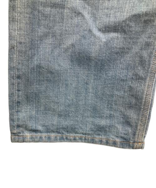 PURPLE BRAND（パープルブランド）PURPLE BRAND (パープルブランド) ワイドデニムパンツ ブルー サイズ:Lの古着・服飾アイテム