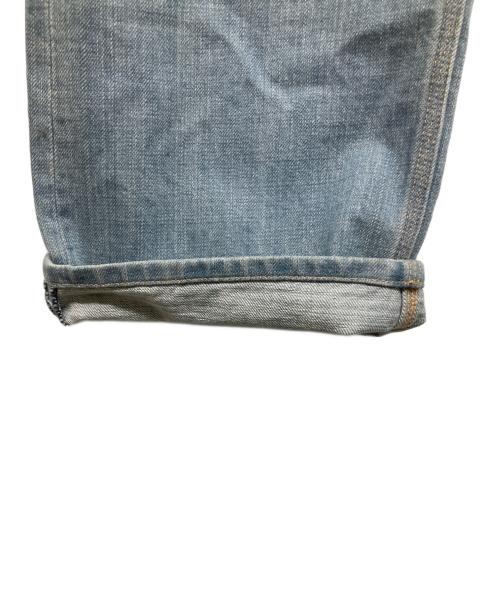 PURPLE BRAND（パープルブランド）PURPLE BRAND (パープルブランド) ワイドデニムパンツ ブルー サイズ:Lの古着・服飾アイテム