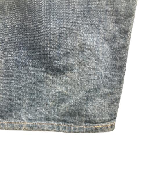 PURPLE BRAND（パープルブランド）PURPLE BRAND (パープルブランド) ワイドデニムパンツ ブルー サイズ:Lの古着・服飾アイテム