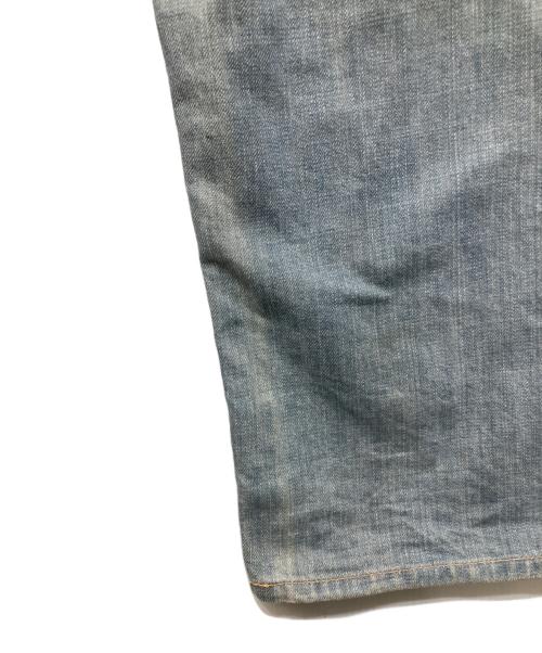 PURPLE BRAND（パープルブランド）PURPLE BRAND (パープルブランド) ワイドデニムパンツ ブルー サイズ:Lの古着・服飾アイテム