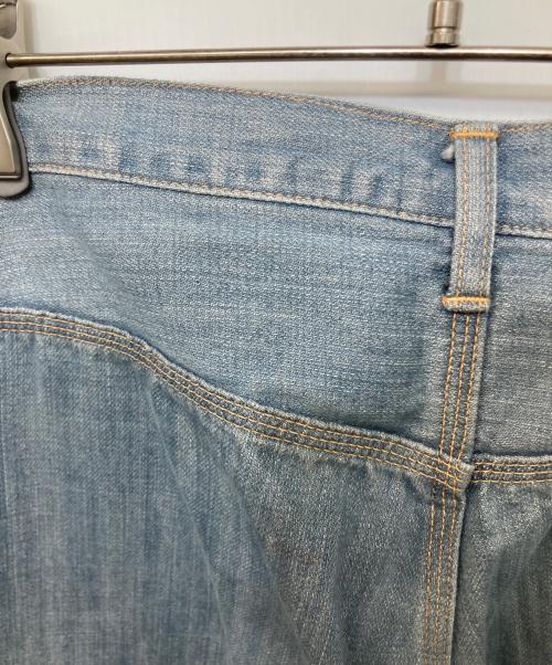 PURPLE BRAND（パープルブランド）PURPLE BRAND (パープルブランド) ワイドデニムパンツ ブルー サイズ:Lの古着・服飾アイテム