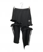 adidas×J Kooアディダス×ジェイクー）の古着「再構築スリットスカート」｜ブラック