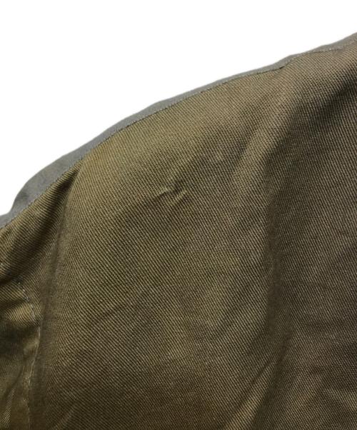 YOKE（ヨーク）YOKE (ヨーク) PRINTED OPEN COLLAR SHIRT ブルー×ブラウン サイズ:2の古着・服飾アイテム