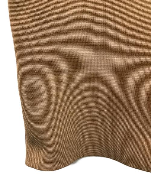 BARNEYS NEWYORK（バーニーズ・ニューヨーク）BARNEYS NEWYORK (バーニーズ・ニューヨーク) ノースリーブVネックドレス ブラウン サイズ:FREEの古着・服飾アイテム