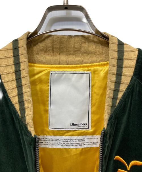 Liberaiders（リベレイダース）Liberaiders (リベレイダース) ベロアスタジャン グリーン サイズ:SIZE Mの古着・服飾アイテム