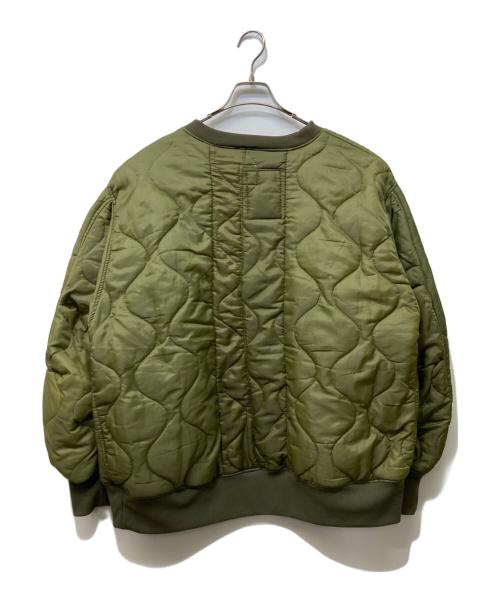 oddment（オッドメント）oddment (オッドメント) Quilting Crew カーキ サイズ:SIZE Mの古着・服飾アイテム