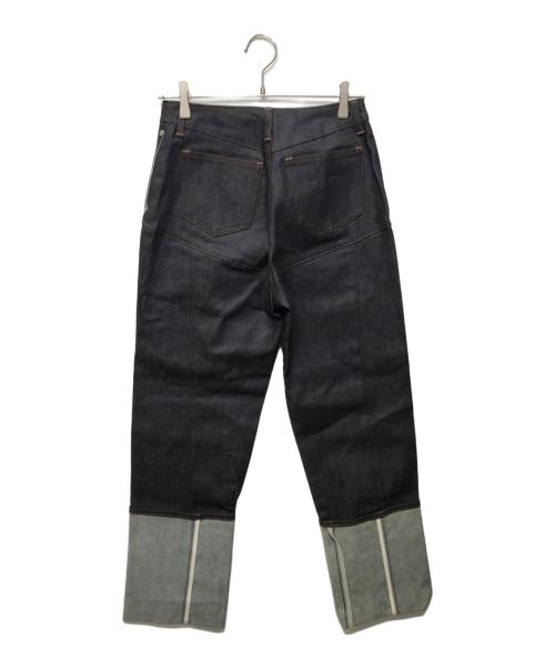 FETICO EMI FUNAYAMA（フェティコ エミ フナヤマ）FETICO EMI FUNAYAMA (フェティコ エミ フナヤマ) 12oz HIGH-RISE COATING JEANS インディゴ サイズ:Mの古着・服飾アイテム