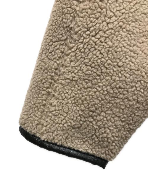 SYUMAN.（シュウマン）SYUMAN. (シュウマン) ボアジャケット ベージュ×ブラック サイズ:1の古着・服飾アイテム