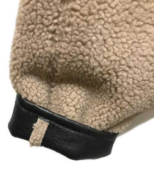 SYUMAN.（シュウマン）SYUMAN. (シュウマン) ボアジャケット ベージュ×ブラック サイズ:1の古着・服飾アイテム