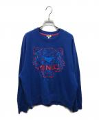 KENZOケンゾー）の古着「タイガーエンブロイダリースウェット」｜ブルー
