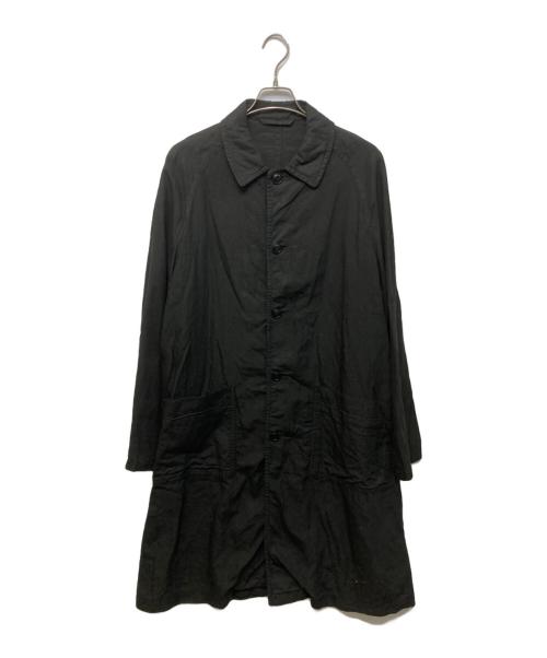 nestrobe confect（ネストローブ コンフェクト）nestrobe confect (ネストローブ コンフェクト) オーバーダイリネンステンカラーコート ブラック サイズ:FREEの古着・服飾アイテム