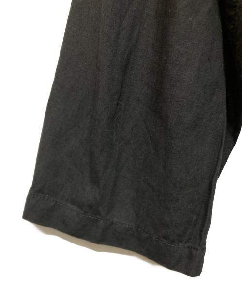 nestrobe confect（ネストローブ コンフェクト）nestrobe confect (ネストローブ コンフェクト) オーバーダイリネンステンカラーコート ブラック サイズ:FREEの古着・服飾アイテム