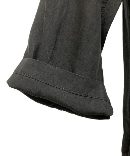 nestrobe confect（ネストローブ コンフェクト）nestrobe confect (ネストローブ コンフェクト) オーバーダイリネンステンカラーコート ブラック サイズ:FREEの古着・服飾アイテム