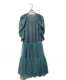 JILL STUART（ジルスチュアート）の古着「チュールオーガンジーレイヤードドレス」｜ブルー