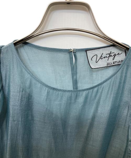 JILL STUART（ジルスチュアート）JILL STUART (ジルスチュアート) チュールオーガンジーレイヤードドレス ブルー サイズ:2の古着・服飾アイテム