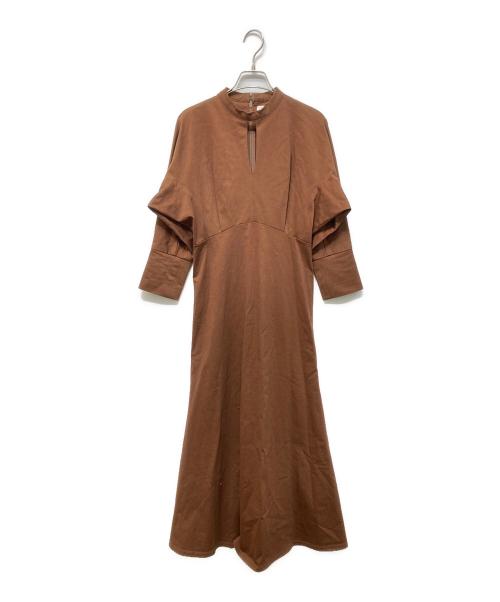 Mame Kurogouchi（マメクロゴウチ）Mame Kurogouchi (マメクロゴウチ) Cotton Jersey Dress ブラウン サイズ:1の古着・服飾アイテム