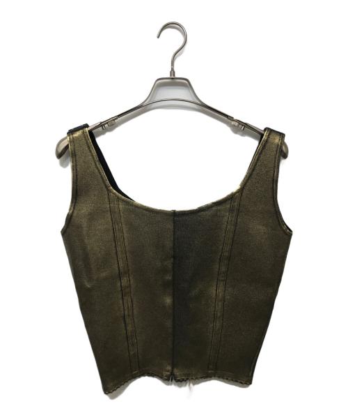 FRANGANT（フランゴン）FRANGANT (フランゴン) Foil corset ゴールド サイズ:FREEの古着・服飾アイテム