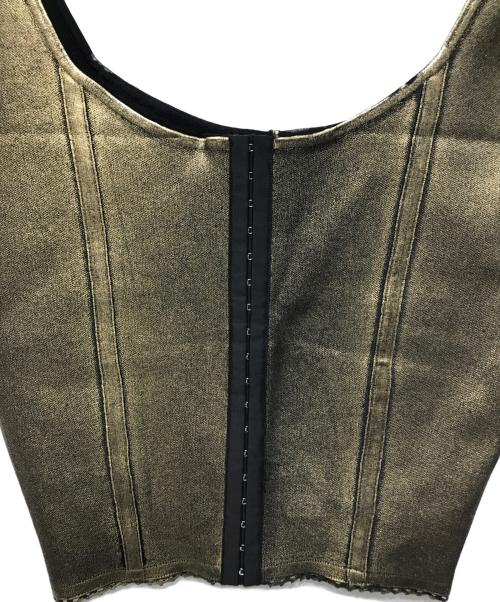 FRANGANT（フランゴン）FRANGANT (フランゴン) Foil corset ゴールド サイズ:FREEの古着・服飾アイテム