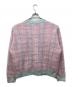 Jieda (ジエダ) MOHAIR CHECKED CARDIGAN ピンク×ブルー サイズ:M：9000円